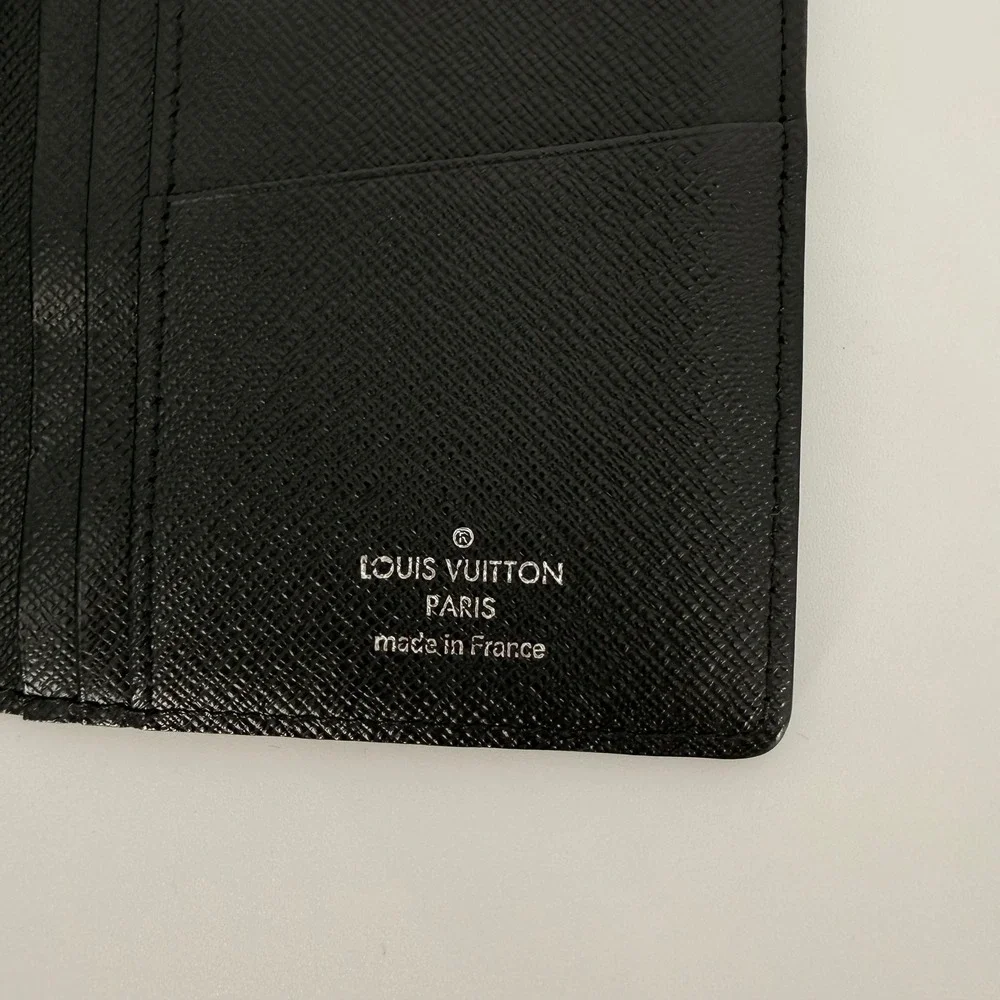 Louis Vuitton Brazza Wallet Mens Black Damier Graphite Luxury Designer Slim